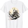 Japanese Art Rabbit Ninja Ukiyo-e Anime Style Samurai Rabbit T-Shirt