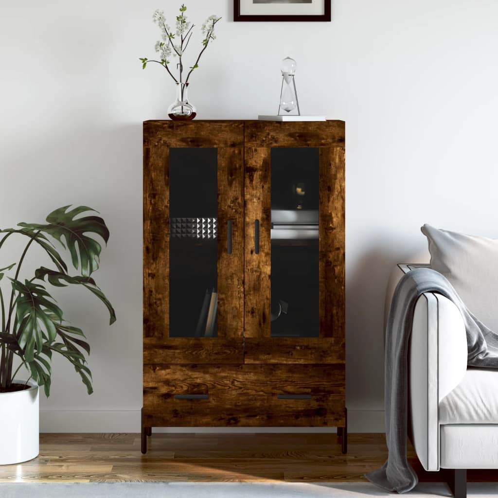 Highboard Smoked Oak 69.5 x 31 x 115 cm Particleboard