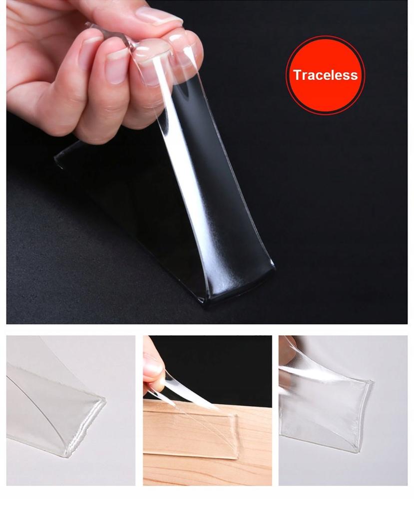Transparent Tape Double-Sided Reusable Strong