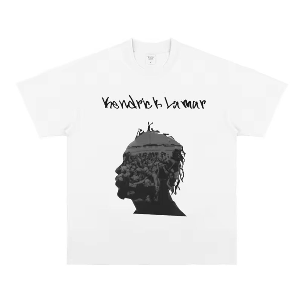 Kendrick Lamar Singer Band Tee Shirt Homme New in Top Tees Unisex Clothing short sleeve Round Neck Printing Pullover TShirt 33623