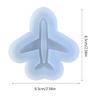 Geometry Airplanes Ornament Resin Casting Silicone Mold Woman Keychain Decor Pendant Quicksand Mold for  Crafts