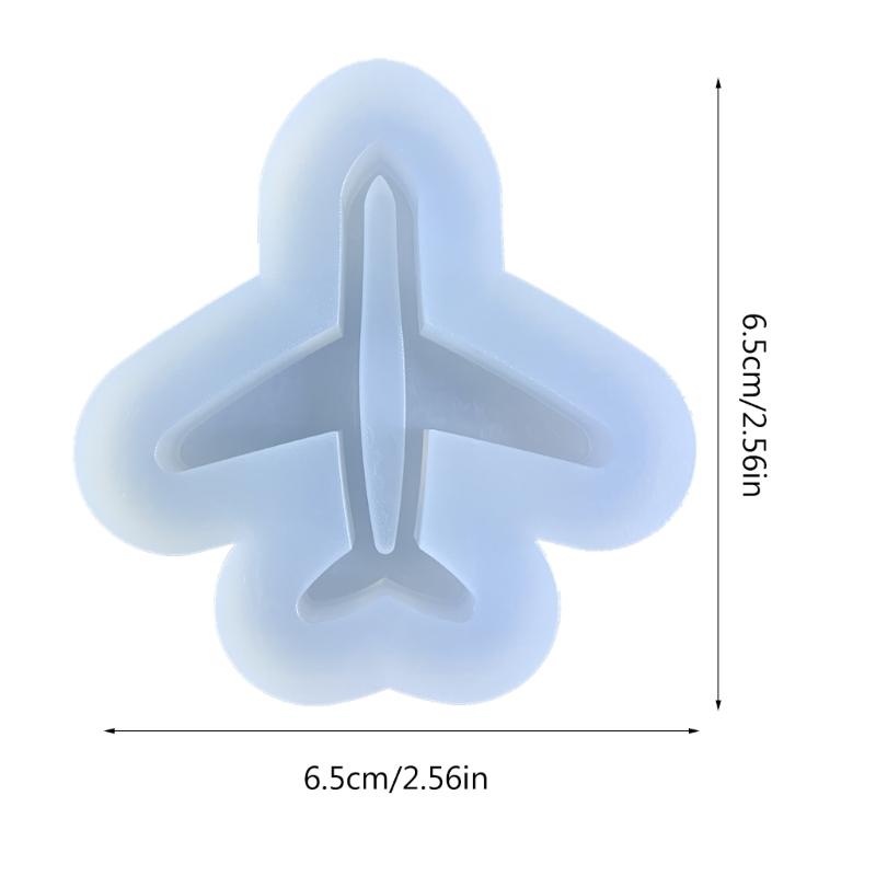 Geometry Airplanes Ornament Resin Casting Silicone Mold Woman Keychain Decor Pendant Quicksand Mold for  Crafts