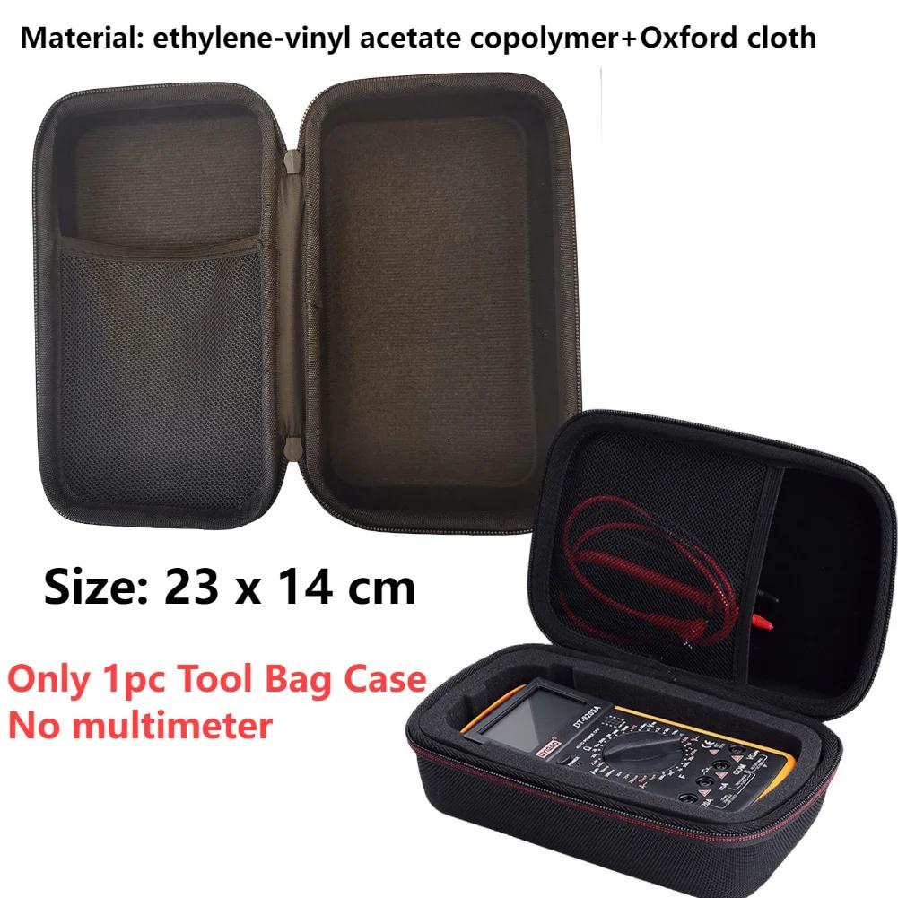 

Multimeter Storage Bag for F117C F17B F115C Shockproof Bag Test Leads Tool Box Portable Carrying Case With Mesh Pocket Toolkit