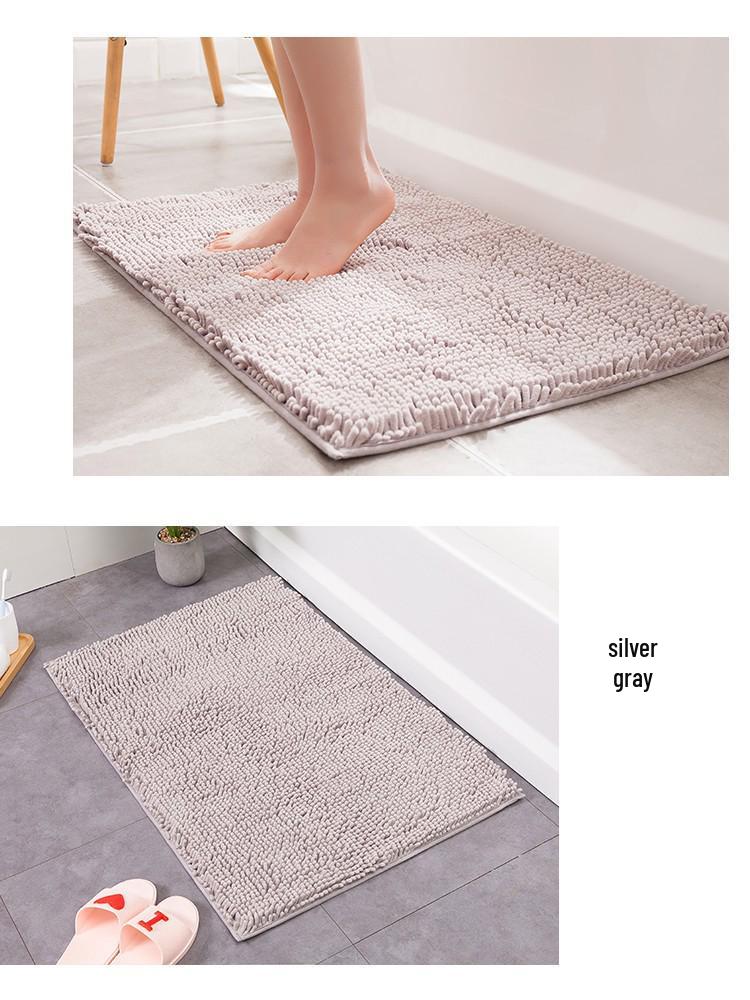 Chenille Non-slip Doormat: Water Absorbent Bathroom & Kitchen Mat