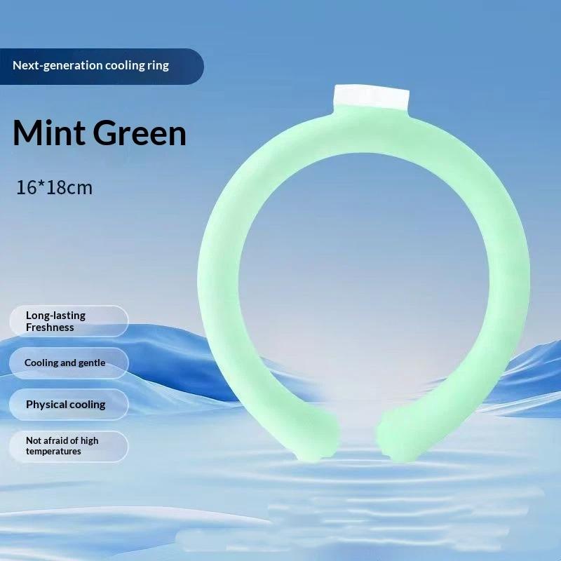 Summer Neck Cooler Reusable Hands Free Cooling Neck Ring Non-Toxic Skin Safe for Outdoor Camping Climbing Hiking Sports
