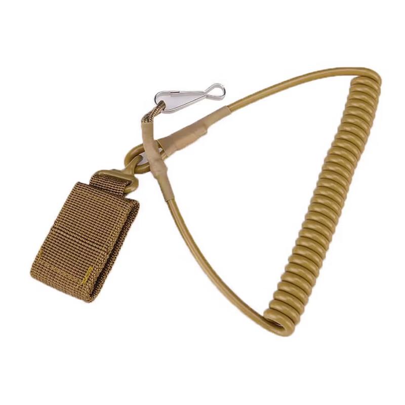 Tactical Retractable Spring Lanyard Keychain