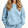 Felpa con cappuccio casual colorata e accogliente da donna, maglione a pullover per l'uso quotidiano
