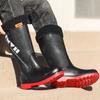 New Men's Long Tube Rain Boots Non-slip Waterproof Safety Work Shoes Fishing Shoes Platform Knee-high Rain Boots Galoshes 39-44