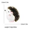 Enamel hedgehog brooch, fashionable clothing accessory, brooch, decoration, fixation, anti glare accessory