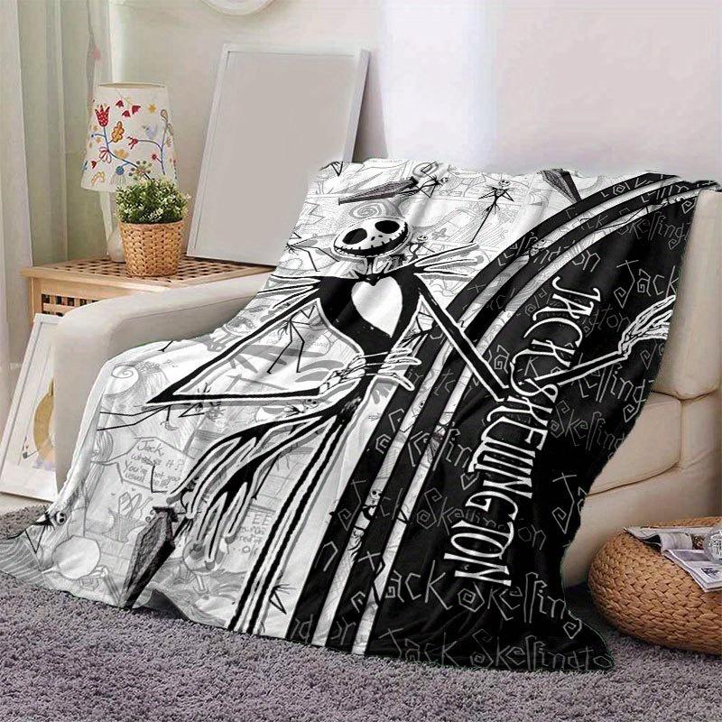 Плед Jack Ультрамягкий, Теплый, Уютный Плед для Гостиной, Дивана, Всесезонный Дорожный Аксессуар Милый Мультяшный Персонаж Домашний Декор 80x120cm