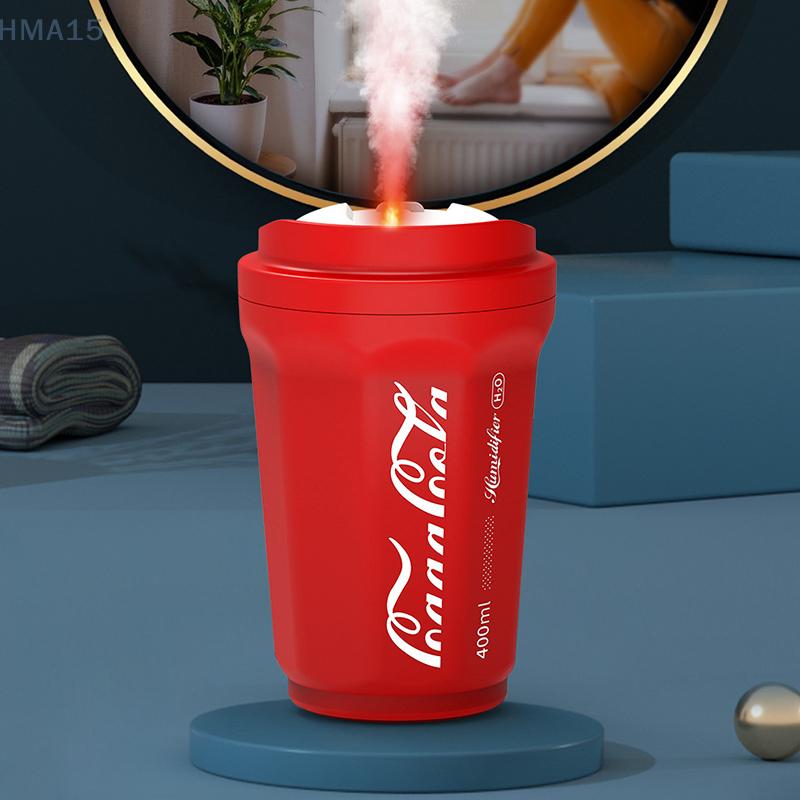 Coke Cup Creative Humidifier USB Charging Car Air Humidifier Home Wireless Flame Humidifier Holiday Gift