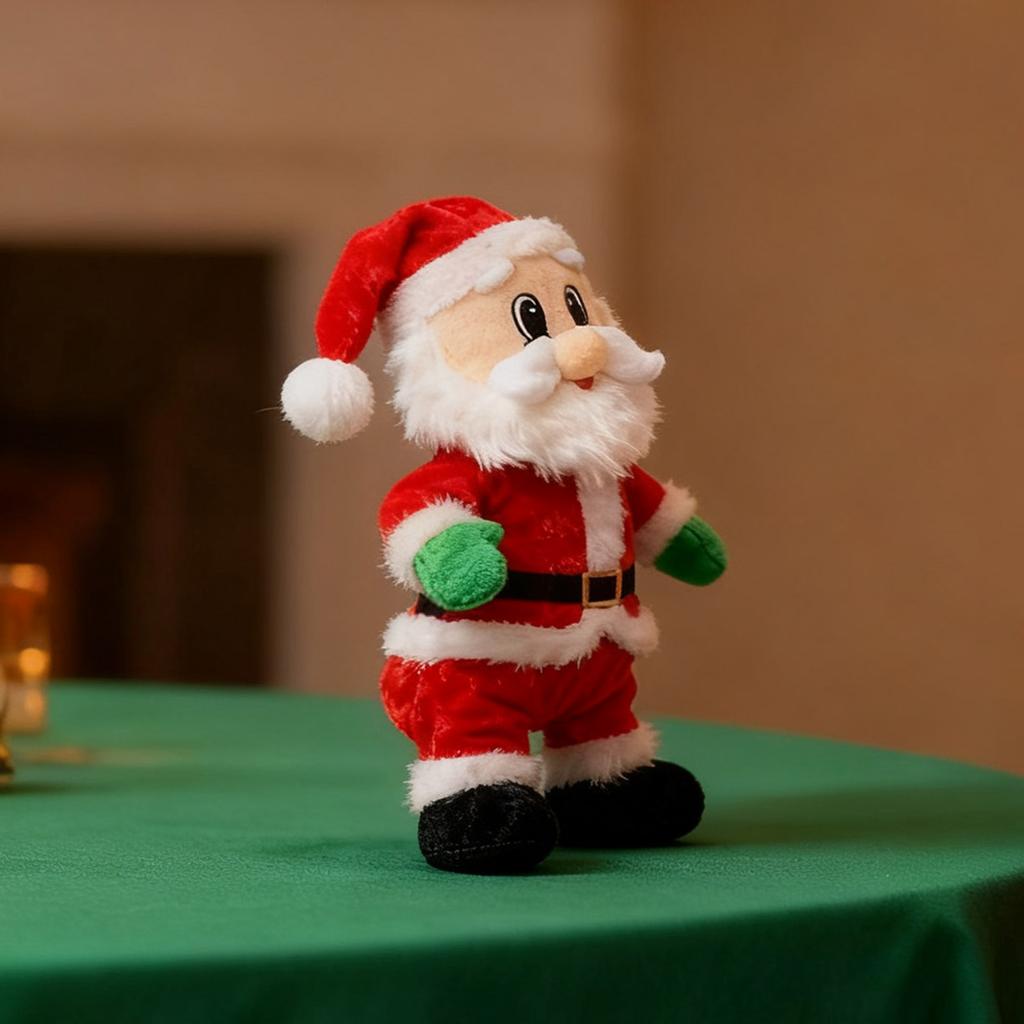 Battery Version, Swinging Christmas Doll,Battery Operated Santa,Christmas Gift For Kids,A Singing Doll