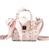 MCM Toni Pink Handbag Tote Strawberry panna cotta