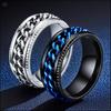 Pánský trendy prsten z nerezové oceli - Odolný, nevybledávající titanový pásek