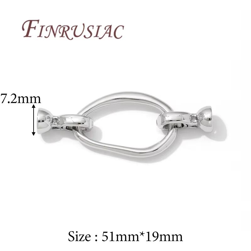 18K Gold Plated Connector Clasps Accessories For Bracelets,Brass Metal Locks For Jewelry,Fasteners Clasp,DIY Necklace Findings