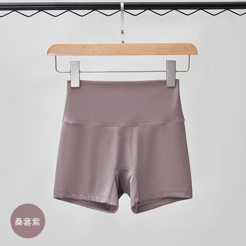 Sports Shorts Spring and Summer New Solid Color Yoga Shorts Tight High Waist Elastic Sports Fitness Three-point Yoga Pants Women