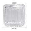 Cotton Swab Holder with Lid Clear Dust Proof Waterproof 3 Separate Compartments Cotton Balls Storage Box