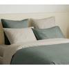 Complete Pack 6 Pieces Eucalyptus/Linen Reversible Duvet Cover for Bed 160 X 200 Cm