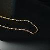 Car Carved Flower Rice Bead Bean Necklace Women's Collar Chain High Grade Light Luxury Neckchain Overlay