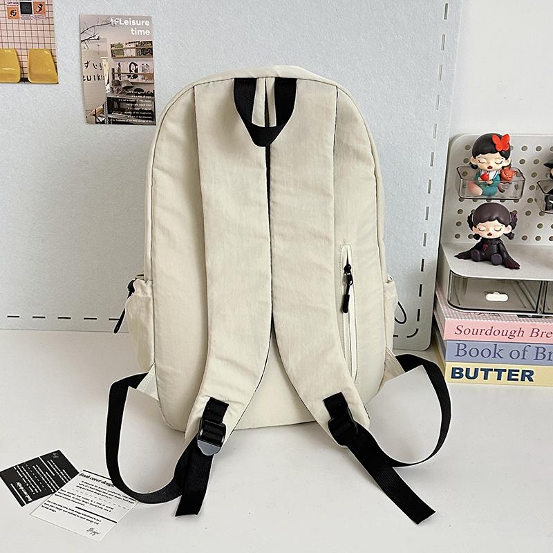 Large Capacity Backpack Men's Letter Print Schoolbag Women's Backpack