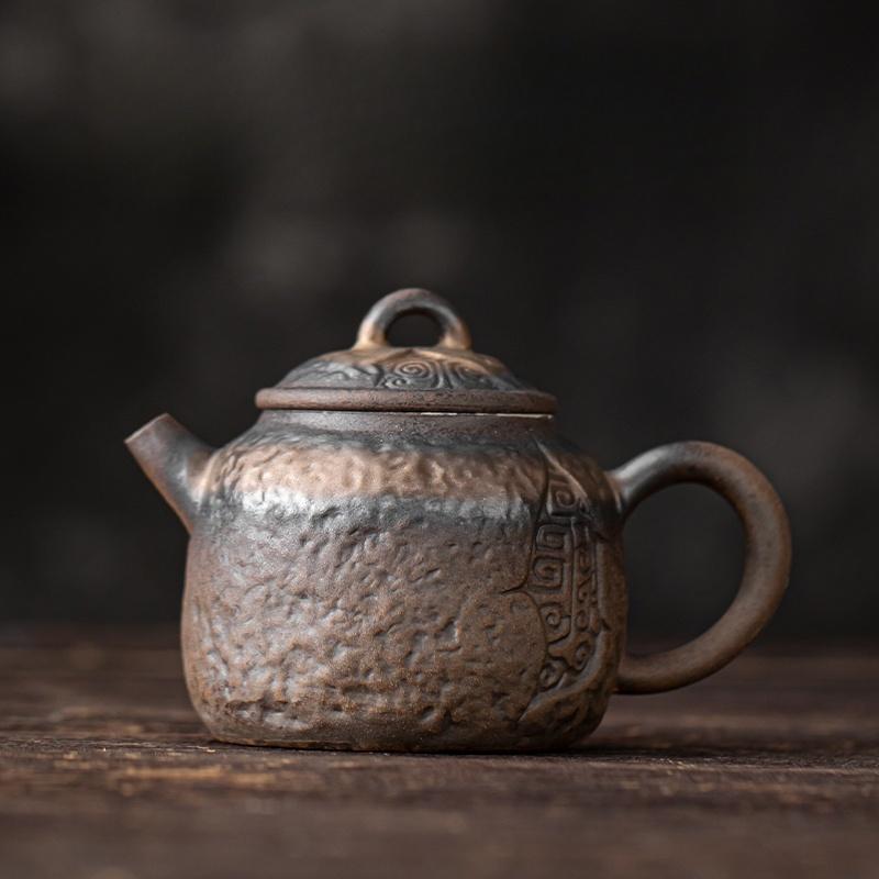 

Retro Japanese Style Pot Teapot Kung Fu Coarse pottery Tea Making Device Tea Infuser Tea Kettle Chinese Small Teapot