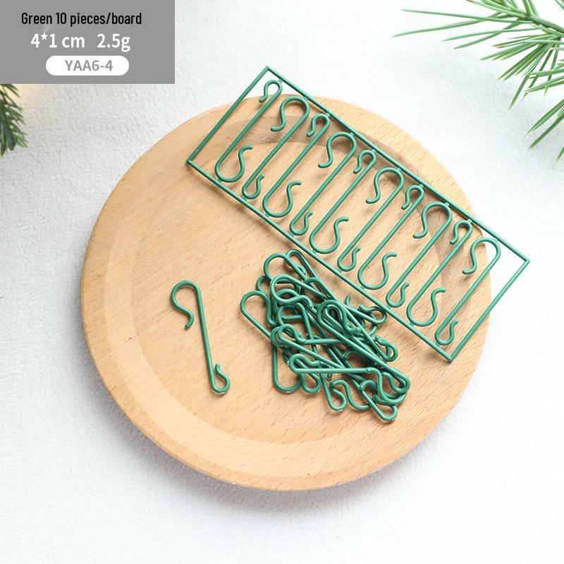 

Cross-border Christmas Tree Green Transparent S-Shaped Ball Decoration Hooks