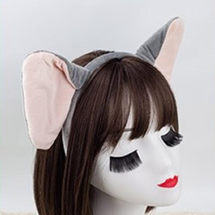 Animal Fancy Costume Kit Accessories Elephant Costume Set with Elephant Ears Headband Bowtie Tail Tutu Skirt 1/3/4Pcs