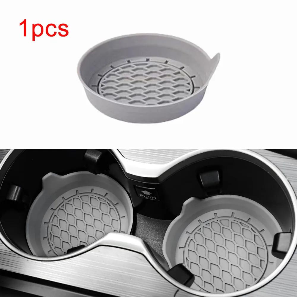 1/2pcs Silicone Non-slip Water Cup Pad Car Coaster Anti-skid Rubber Heat Resistance Cup Mat Auto Interior Accessories