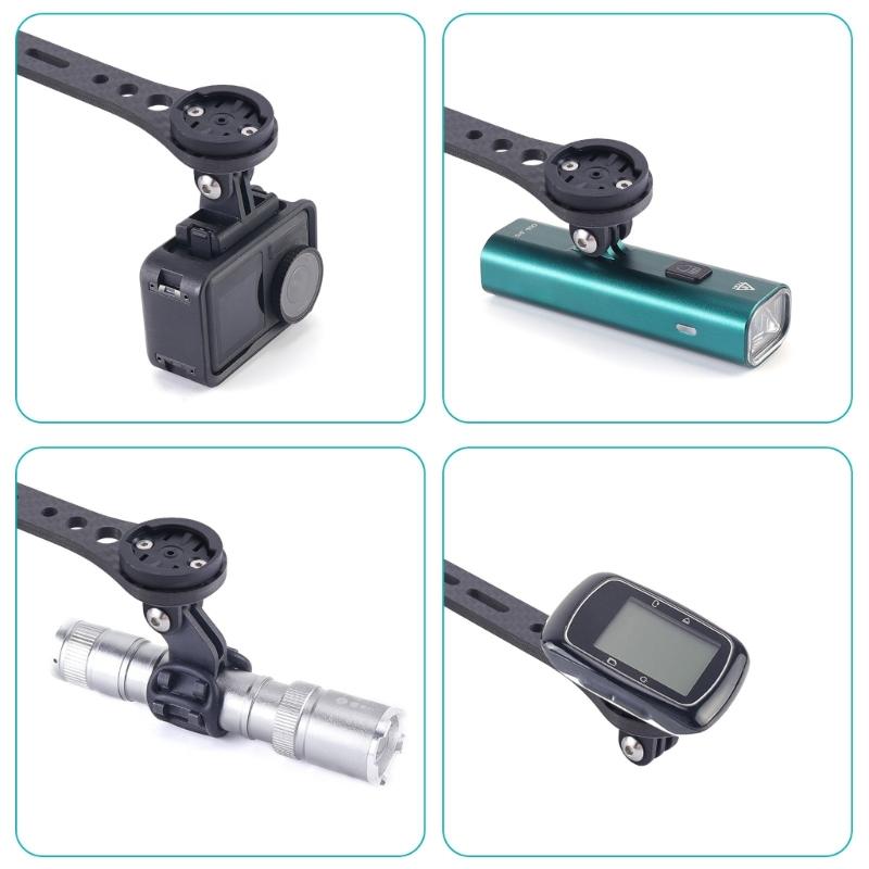 Lightweight Carbon Fiber Bike Mount Universal Holder Adjustable Design Secure Fit Bike Stand for Locate Cameras Lights