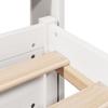 Bed Frame with Headboard Without Mattress White 160 x 200 cm