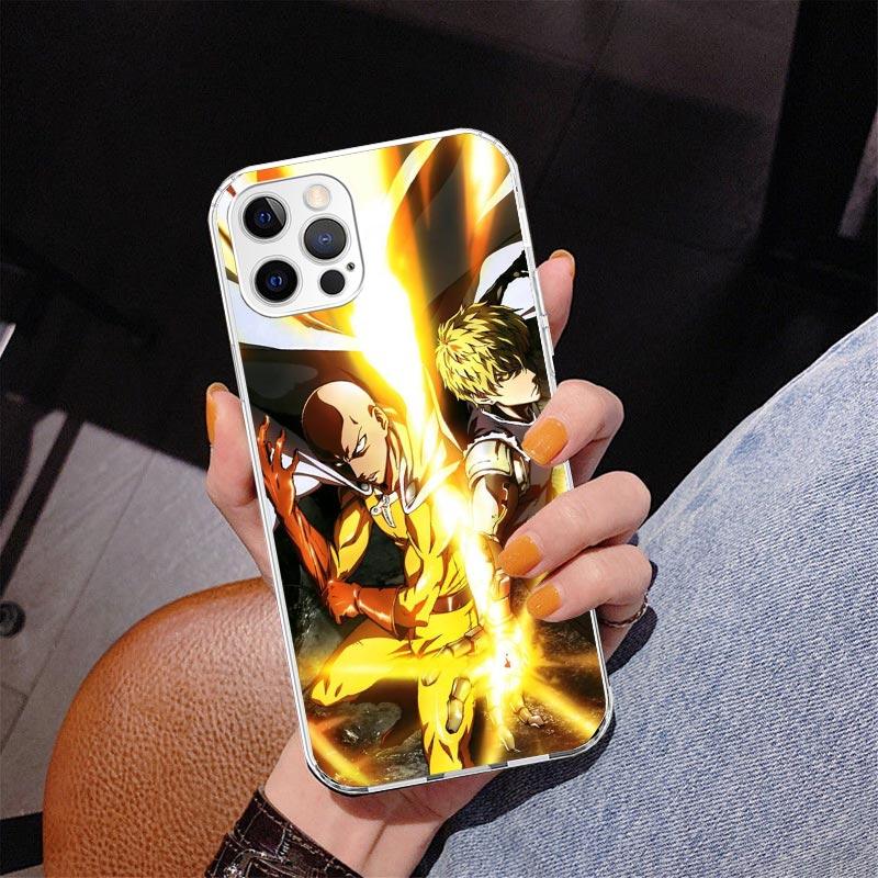 One-Punch Man Anime Phone Case For iPhone 17 Air 16 Pro Max 16E 15 + 14 Plus 11 12 13 Mini 7 8 SE Gift Print Cover Fundas 17 Air
