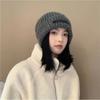 Loose Fit Fluffy Beanie Women Winter Solid Color Plush Knit Cap Thickened Ear Warmer Sweet Cold Weather Fashion Essential