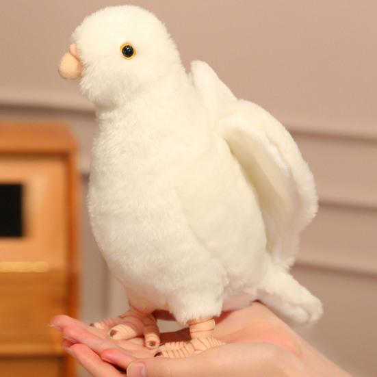 22/30CM Simulation Pigeon Plush Toy Kids Stuffed Pigeon Doll Toddlers Boys Girls Soft Bird Plushie Educational Animal Toy Decoration