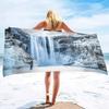 Waterfall Beach Towel Nature Scenery Bath Towel Portable Quick Dry Camping Travel Sport Spa Swimming Pool Towels Picnic Yoga Mat