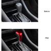 Compatible with Mazda CX-5 CX-9 CX-3 6 3 Accessories Car Gear Shift Knob Cover Trim Cap Gear Panel Gears Sporty Interior Decoration Sticker -Red