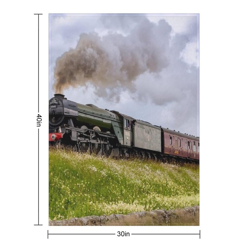 The Flying Scotsman in Yorkshire Throw Blanket Weighted Winter beds Thins Decoratives Blankets
