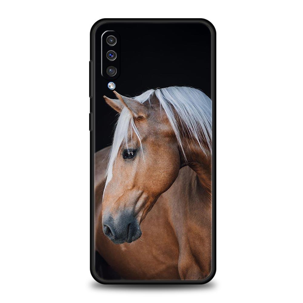 Animal Horse Phone Case for Samsung Galaxy A56 A36 A26 A16 A34 A24 A42 A22 A20 A12 A40 A30 A10 5G Soft TPU Cover Shell Funda Bag