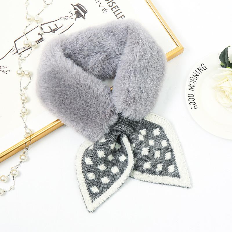 1Pc Scarf Female Winter Korean Version Female Plush Sweet Thickened Warm Autumn And Winter Student Scarf Versatile
