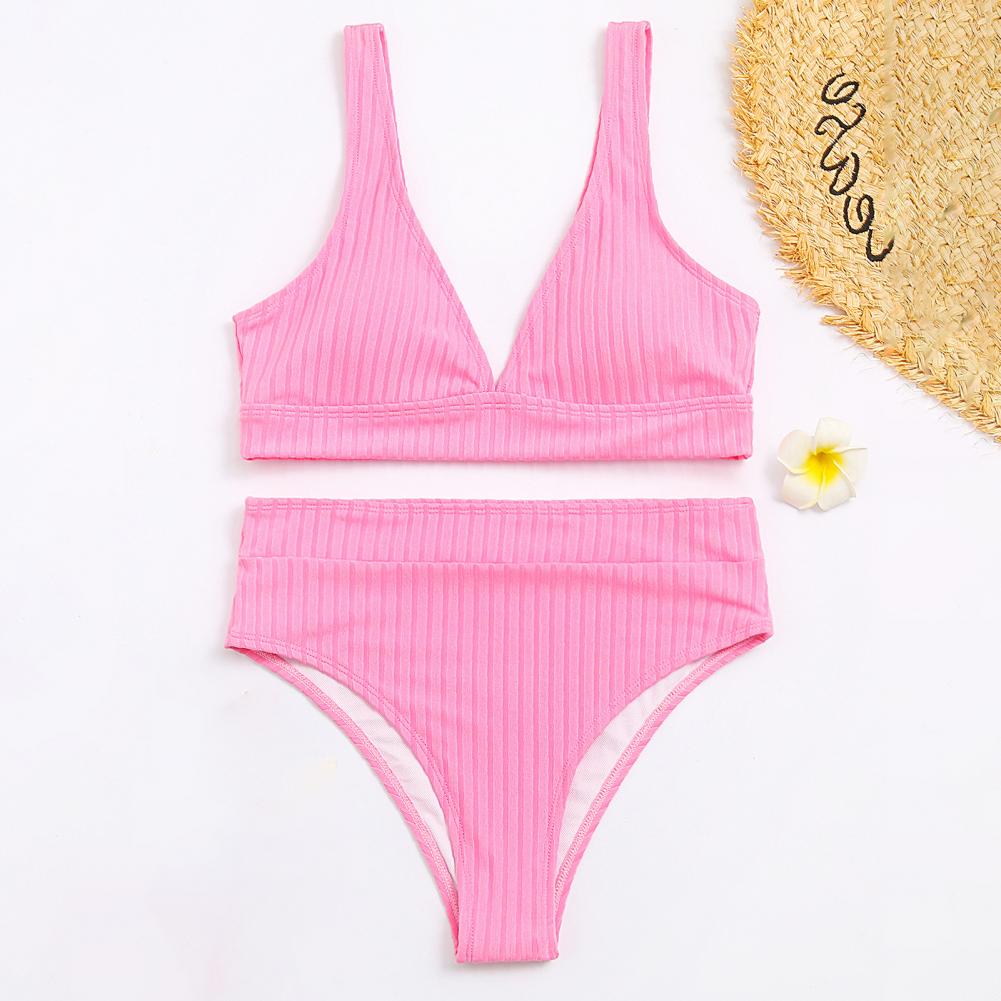 Padded Bikini 2025 Women Sexy Bikini Solid Swimsuit Women Swimwear Push Up Set Brazilian Bathing Suit Summer Beach Wear Swimsuit
