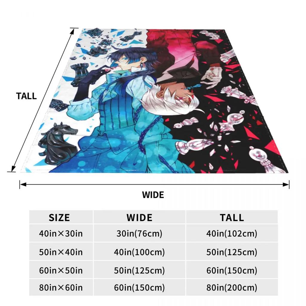The Case Study of Vanitas Anime Blanket Flannel Textile Vanitas No Karte Thin Throw Blanket for Bedding Office Plush Thin Quilt
