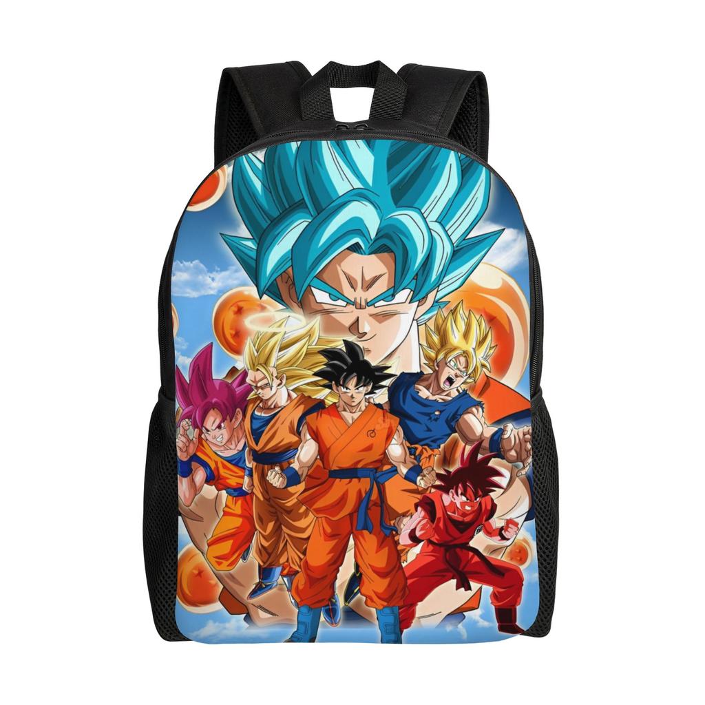 Dragon Ball Backpack for Men Women Cool Student Work Daypack  Laptop Computer Canvas Bags Outdoor