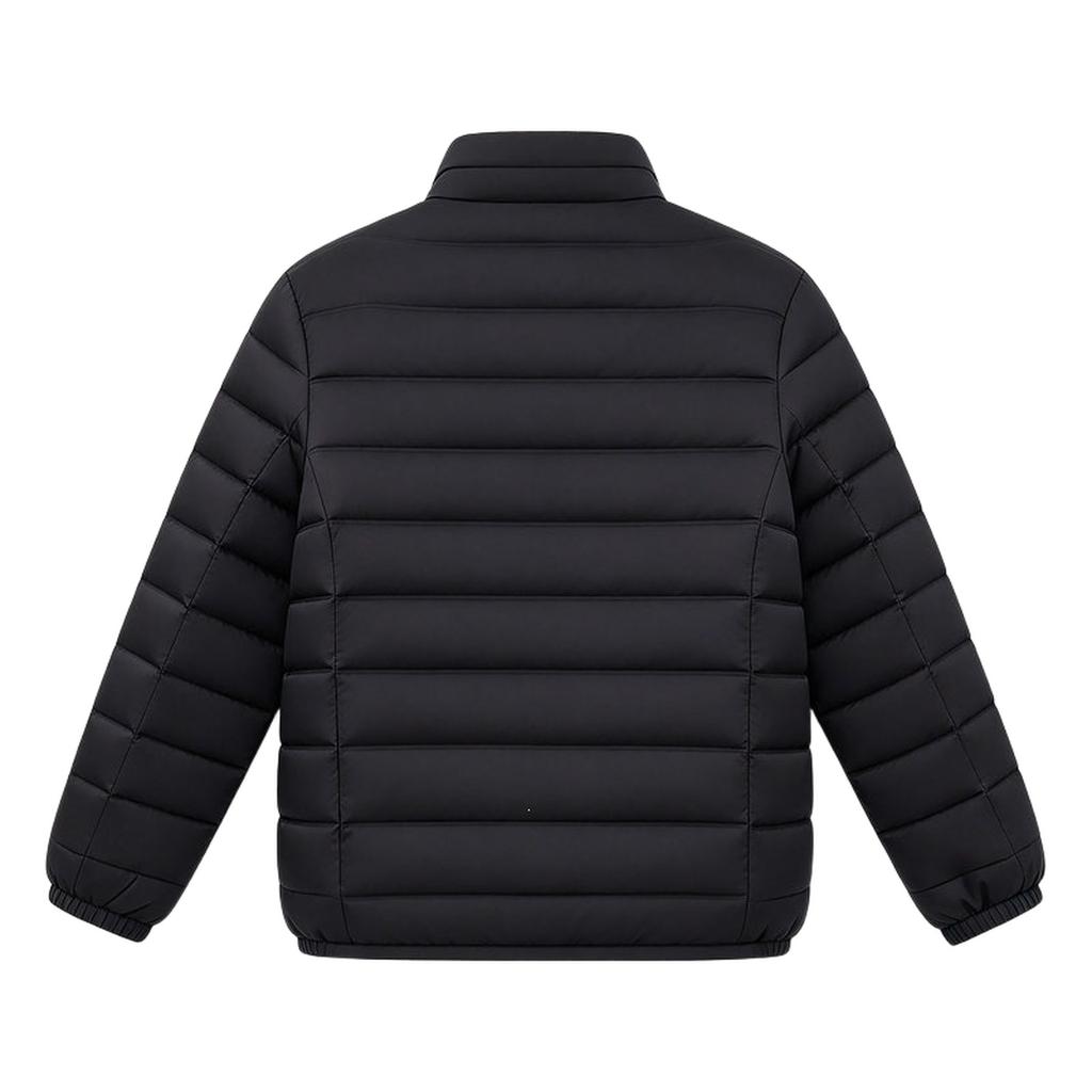 Men's Lightweight Quilted Padded Jacket with Stand Collar Warm Winter Coat Loose Fit Outerwear