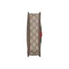 Gucci Ophidia Logo Stripe Web Canvas And Leather Small Tote Crossbody Bag Women Bags Ebony Brown 598130-96IWT-8745