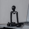 Abstract Figures Thinkers Plastic Handicrafts Cute Little Ornaments Room Decorations Artistic Living Room Ornaments