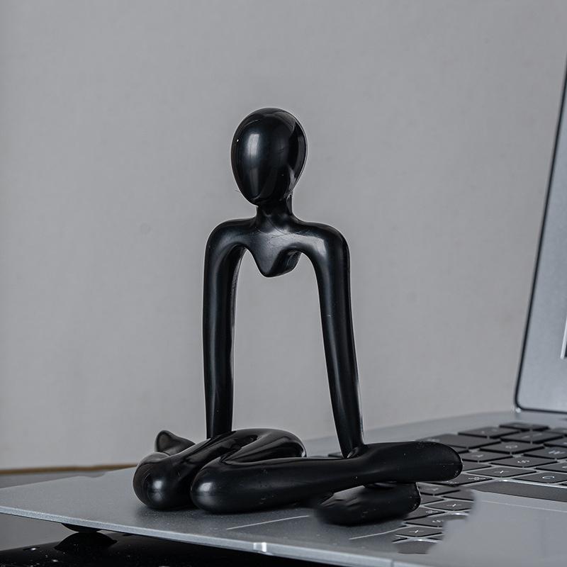 Abstract Figures Thinkers Plastic Handicrafts Cute Little Ornaments Room Decorations Artistic Living Room Ornaments