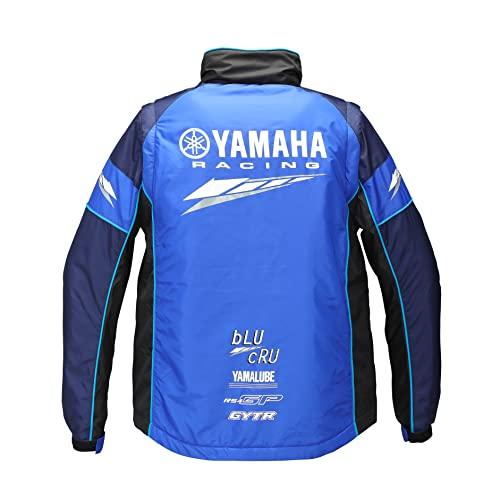 Yamaha Racing 2-Way Warm Jacket for YRF26-SA (Blue, Size S, 90792-Y169W) - Moisture-wicking and quick-drying for racing.