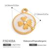 Stainless Steel DIY Jewelry Accessories Cartoon Enamel Pendant for Bracelets and Necklaces