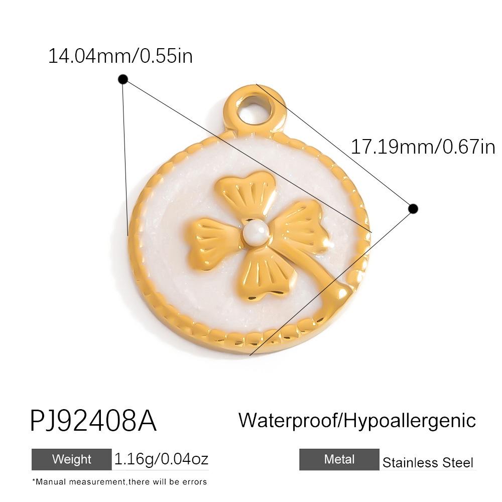 Stainless Steel DIY Jewelry Accessories Cartoon Enamel Pendant for Bracelets and Necklaces