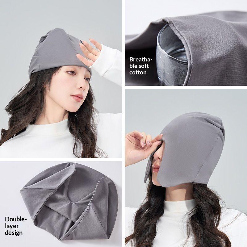 Travel Cotton Sleep Cap Comfortable Warm Sleep Pullover Pullover Design Windproof Nighttime Hat Women Men