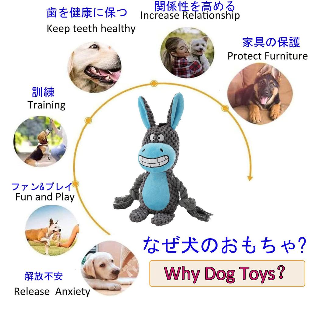 Plush Dog Toy with Interactive Training Toy for and Large Dogs Sound, Small, Medium,